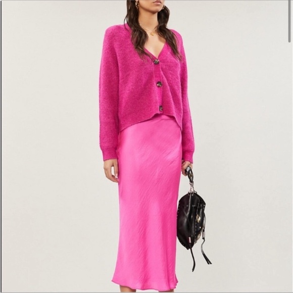 Free People Silk Midi Skirt - Picture 3 of 4